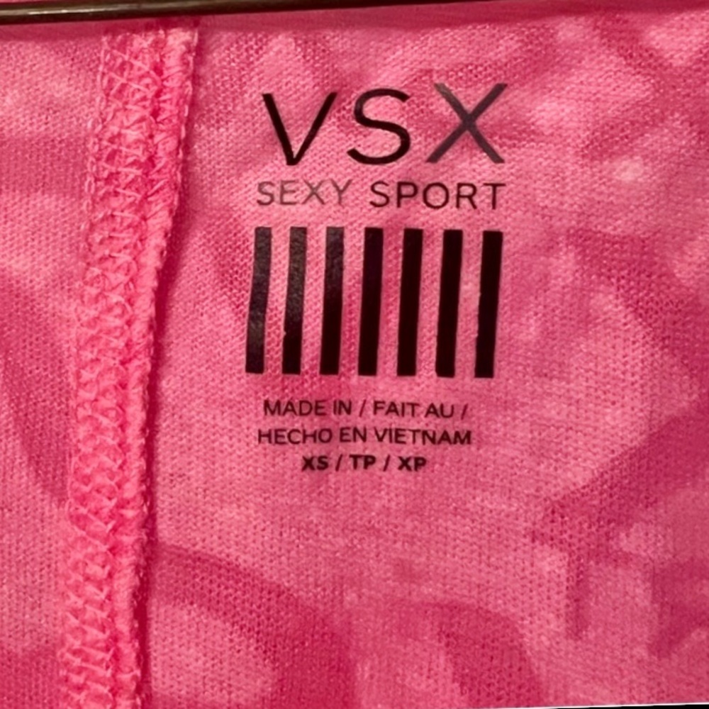 VSX Sexy Sports Women’s Workout Top Size XS Pink V Neck - Picture 5 of 5